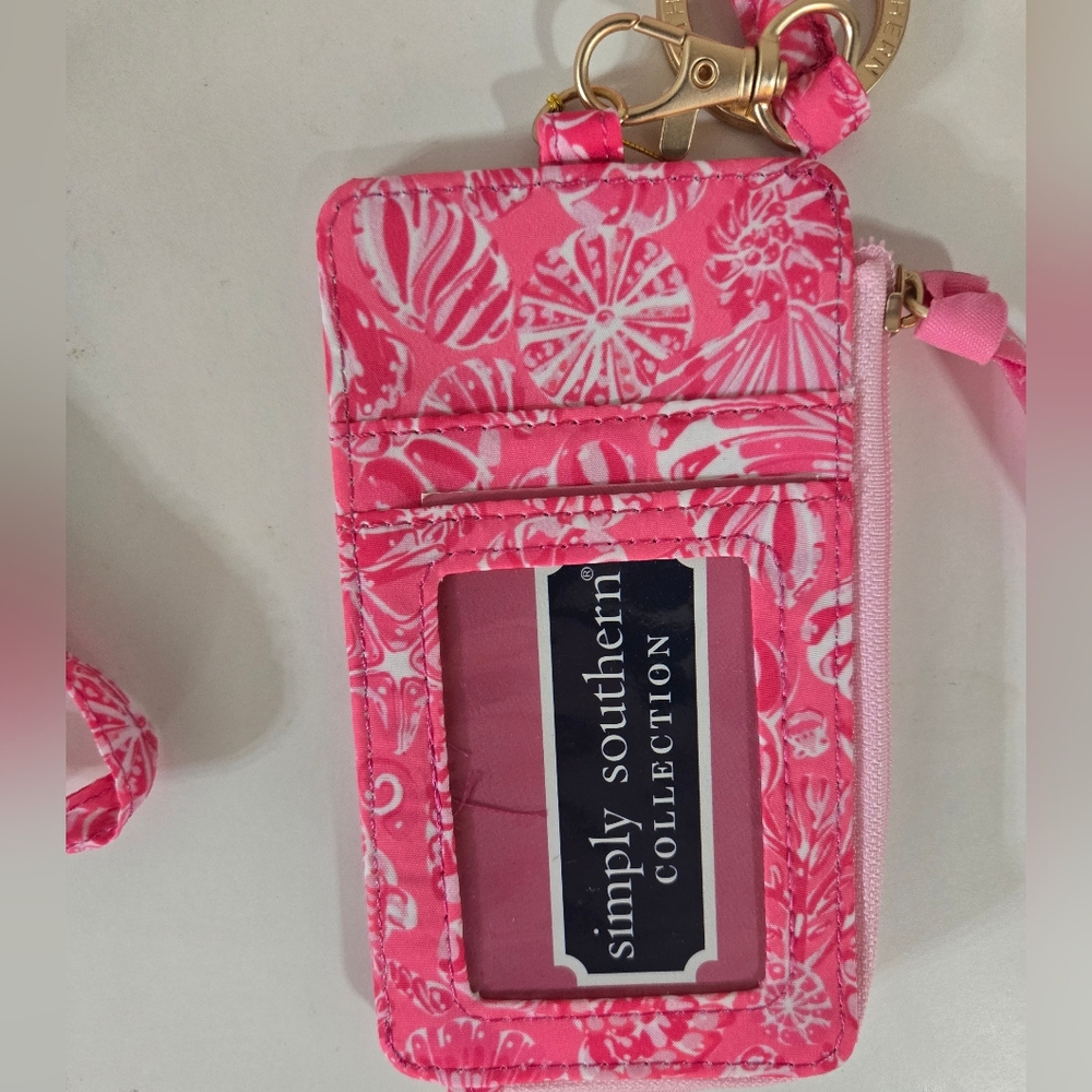 Simply Southern Shell Pink ID Lanyard - Picture 2 of 4